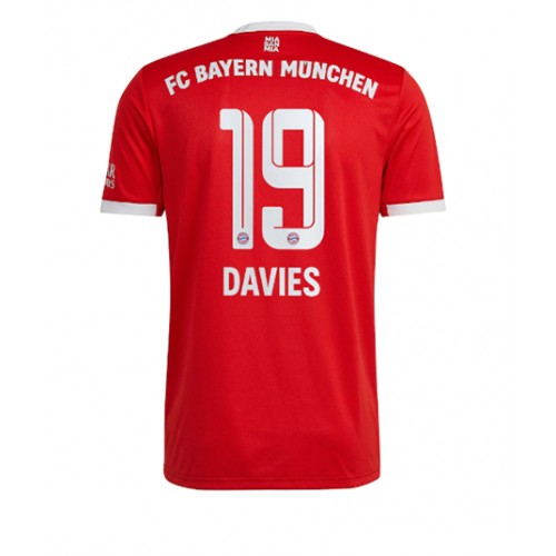Fotbalové Dres Bayern Munich Alphonso Davies #19 Domácí 2022-23 Krátký Rukáv